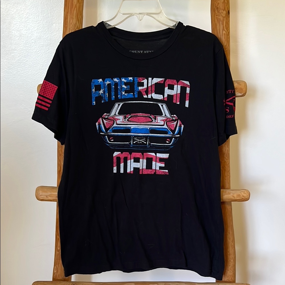Grunt Style Black Patriotic Short Sleeve Tee